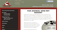 Desktop Screenshot of animaldenpetresort.com