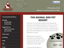 Tablet Screenshot of animaldenpetresort.com